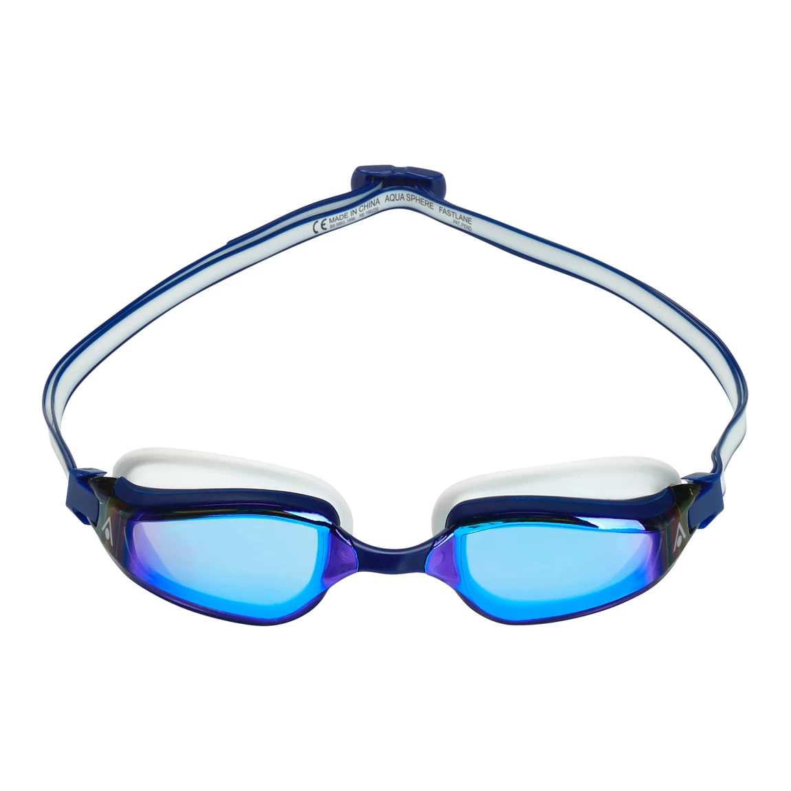Aqua Sphere Fastlane Spiegellens Zwembril Blauw/wit 2 Aqua Sphere Fastlane Spiegellens Zwembril Blauw/wit - Afbeelding 2