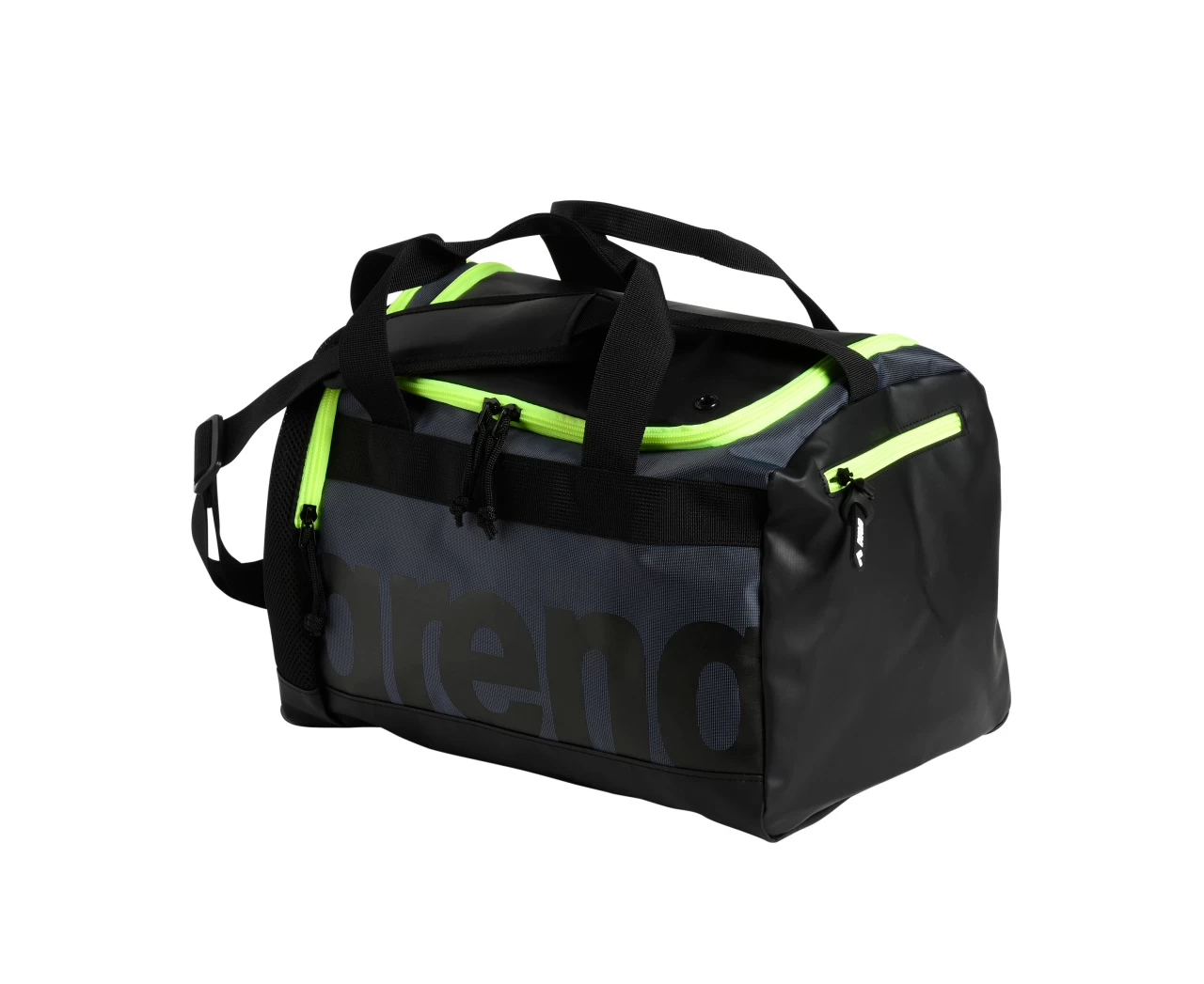 Arena Spiky 3 Duffle 25L Zwemtas Zwart/geel 1 Arena Spiky 3 Duffle 25L Zwemtas Zwart/geel