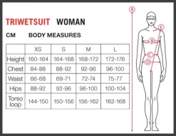 Arena Triathlon Carbon Mouwloos Wetsuit Dames -Zwemserie Winkel arena wetsuit size chart w 1