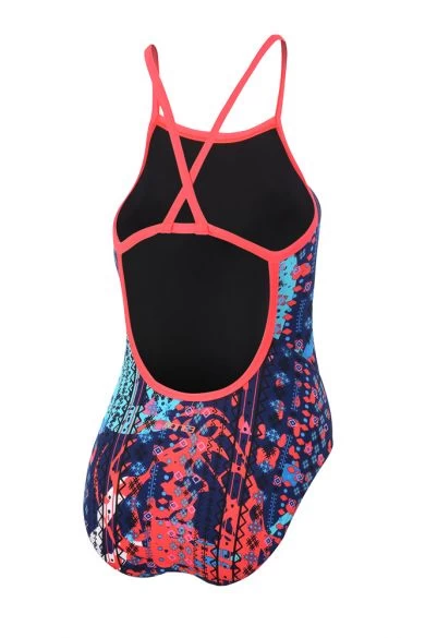 Zone3 Aztec 2.0 Strap Back Badpak Blauw/roze Dames 2 Zone3 Aztec 2.0 Strap Back Badpak Blauw/roze Dames - Afbeelding 2