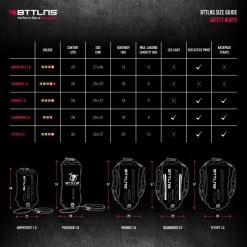 BTTLNS Saferswimmer Veiligheid Verlichte Zwemboei Scamander 2.0 Roze -Zwemserie Winkel bttlns size guide buoys 11 9