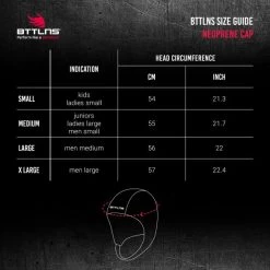 BTTLNS Neopreen Thermal Swim Cap Zethes 1.0 Zilver -Zwemserie Winkel bttlns size guide neoprene cap 3