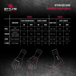 BTTLNS Neopreen Zwemsokken En Zwemhandschoenen Voordeelset Mint 10 BTTLNS Neopreen Zwemsokken En Zwemhandschoenen Voordeelset Mint -Zwemserie Winkel bttlns size guide neoprene gloves socks 10