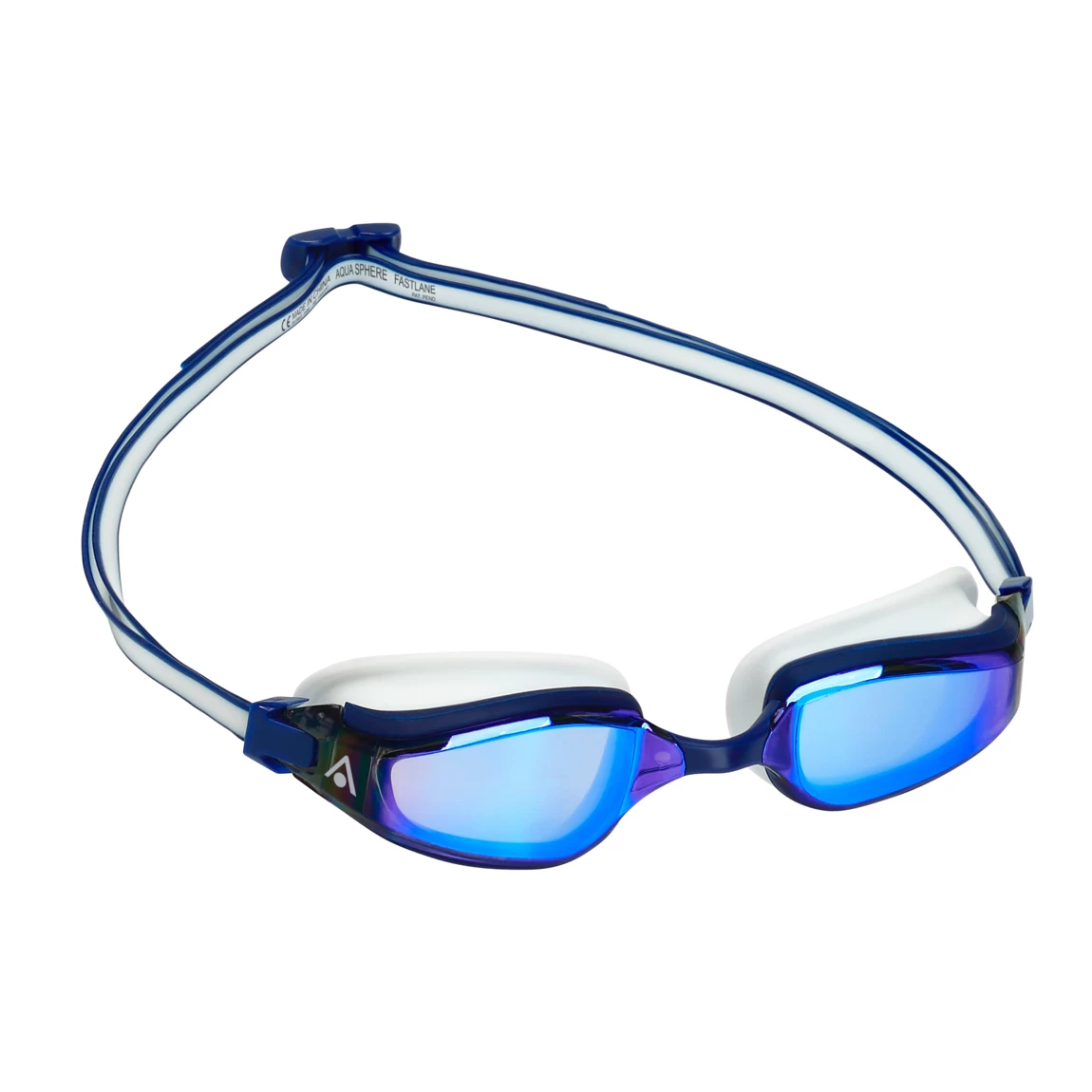 Aqua Sphere Fastlane Spiegellens Zwembril Blauw/wit 1 Aqua Sphere Fastlane Spiegellens Zwembril Blauw/wit
