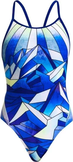 Funkita Blue Ascent Diamond Back Badpak Meisjes