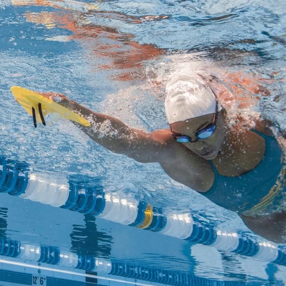 Finis Freestyler Handpeddels Geel 2 Finis Freestyler Handpeddels Geel - Afbeelding 2