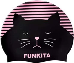 Funkita Crazy Cat Siliconen Badmuts Roze