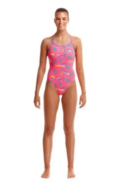 Zwemserie Winkel -Zwemserie Winkel funkita re train dames diamond back fks033l pinky palm 002