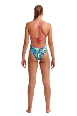 Funkita Cut Lines Tie Me Tight Badpak Dames -Zwemserie Winkel funkita zwemkleding dames tie me tight cut lines fks001l70934 003