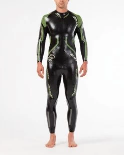 2XU Propel Pro Lange Mouw Wetsuit Zwart/groen Heren 7 2XU Propel Pro Lange Mouw Wetsuit Zwart/groen Heren -Zwemserie Winkel mw5124c blk ngg 01b