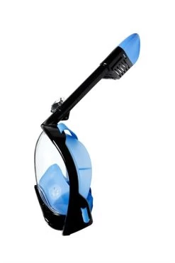 Sea Turtle Flex Deluxe Full Face Snorkelmasker Zwart/blauw -Zwemserie Winkel sea turtle flex deluxe blk blue 2