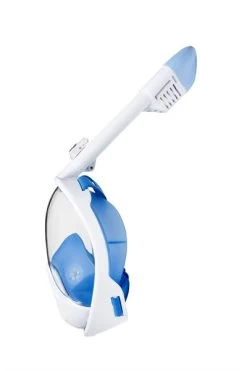 Sea Turtle Flex Deluxe Full Face Snorkelmasker Wit/blauw -Zwemserie Winkel sea turtle flex deluxe wht blue 3