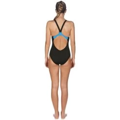 Arena Resistor Badpak Zwart/blauw Dames -Zwemserie Winkel training resistor blk blue 3