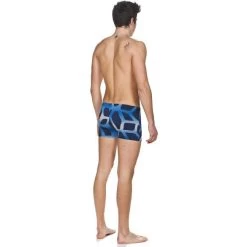 Arena Spider Shorts Zwembroek Blauw/wit Heren -Zwemserie Winkel training spider shorts blue wht 4