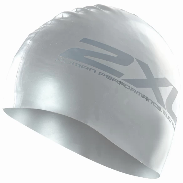 2XU Siliconen Swim Cap Zilver