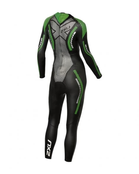 2XU P:2 Propel Lange Mouw Wetsuit Zwart/groen Dames 2 2XU P:2 Propel Lange Mouw Wetsuit Zwart/groen Dames - Afbeelding 2
